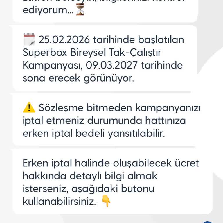 Mevcut Superbox Paketi Ücretinin Yeni 5G Paketlerle Eşitlenmesini Talep Ediyorum