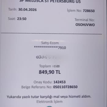 Ödenen 849,90 TL İade Edilmedi Ve Sipariş Teslim Olmadı