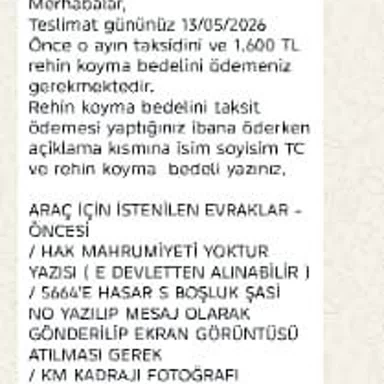 Fuzul Oto’da Erken Mayıs Taksiti Talebi Sözleşmeye Aykırı Ve Teslimatı Tehdit Ediyor