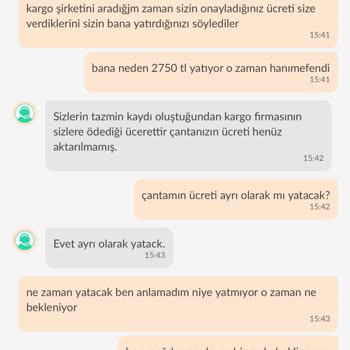 Dolap Satış Kazancımın Eksik Ödenmesi Ve Trendyol Express Kargo Kaybı