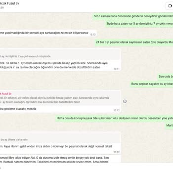 Teslimat Sürecinin Sürekli Ertelenmesi Ve Fazla Ödeme Nedeniyle Yaşanan Mağduriyet