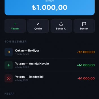 Hoş Geldin Bonusunda Şartları Tamamlamama Rağmen 5000₺ Çekim Hakkı Verilmedi