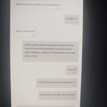 Valorant Kodunun Red Edilmesi Ve 310 TL’nin İadesi İçin Tosla’da Yaşanan Müşteri Hizmetleri Sorunu