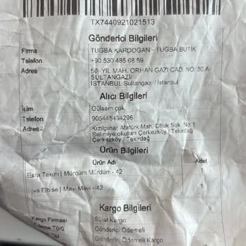 Eksik Ürün Gönderilmediği İçin İade Veya Yeniden Gönderim Talebi