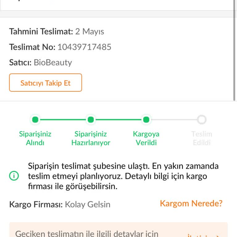 Siparişimin Teslimatı İki Hafta Gecikti Ve Açık Çözüm Talep Ediyorum