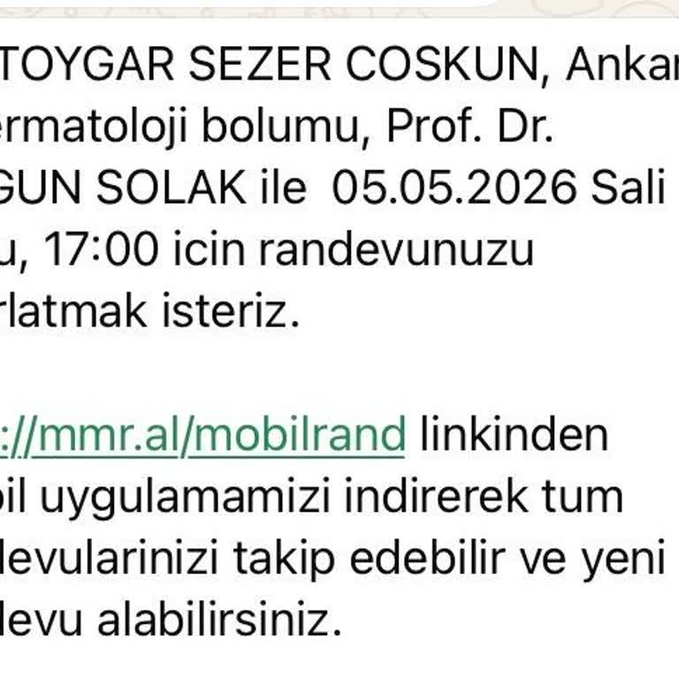 Memorial Hastanesi Dermatoloji'de Erken Çıkan Doktor Randevu Mağduriyetine Neden Oldu