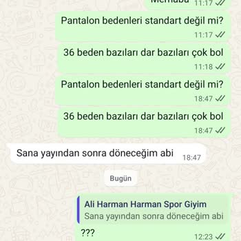 Kot Pantolon Beden Uyuşmazlığı Ve Satıcıdan Yanıt Almama