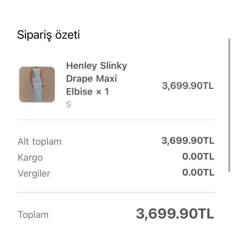 Kargoya Verilmeyen 3700 TL’lik Sipariş İçin Tam İade Talebi