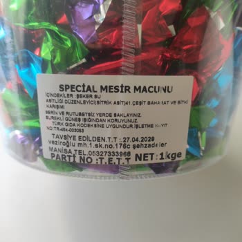 Baharat Eksikliği Ve Yapışmayan Mesir Macunu Şikayeti