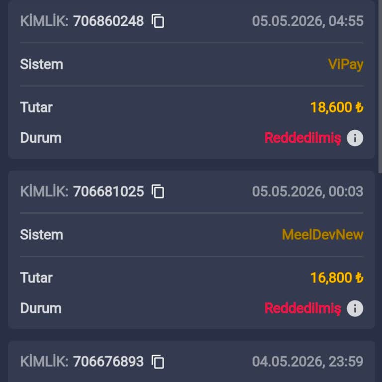 Para Çekim Talebinin Reddedilmesi Ve Haksız Çevrim Şartları