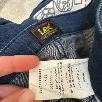 Lee Kot Pantolonunda İlk Yıkamalarda Beyaz Paça Sorunu