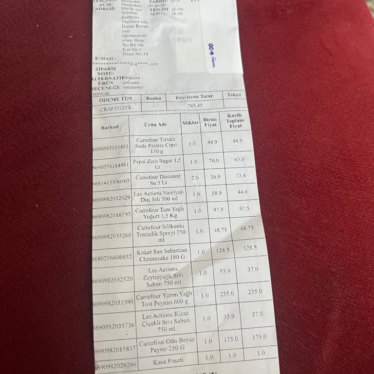 Carrefour Marmara Park’ta Tekrarlayan Sipariş Hataları Ve Teslim Edilmeyen Sular