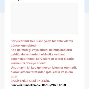 68 TL Bakiye Görünüyor Ama WhatsApp Numarası Alınamıyor Ve Destek Yok