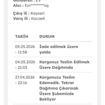 Teslim Edilmemiş Sipariş Ve Geciken Ücret İadesi