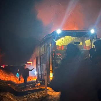 Otobüs Yangınında Valiz Yanması Ve 15.000 TL Maddi Zarar
