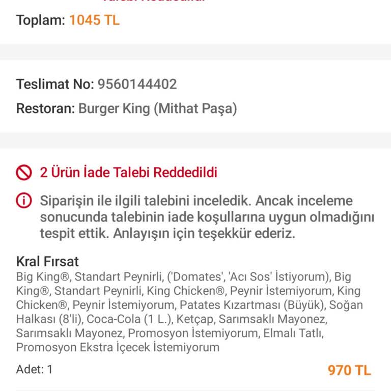 Yıpranmış Ürün Ve İade Gecikmesi
