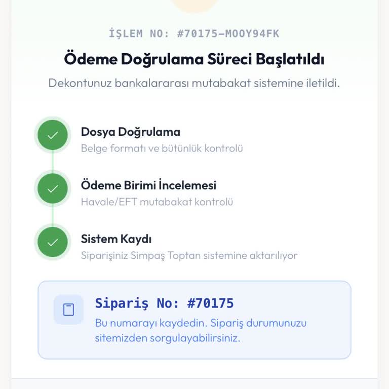 Simpaş Toptan Teslim Edilmeyen Sipariş Ve İletişim Sorunları İçin Ücret İadesi Talebi