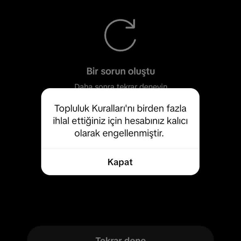 TikTok Hesabı Banlandı Ve Yeni Hesap Açamama Sorunu