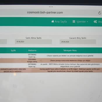 Siemens Bulaşık Makinesinde Tekrarlayan Paslanma Sorunu Ve Mutfak Eşyalarına Verilen Zarar