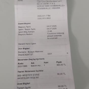 Siemens Bulaşık Makinesinde Tekrarlayan Paslanma Sorunu Ve Mutfak Eşyalarına Verilen Zarar