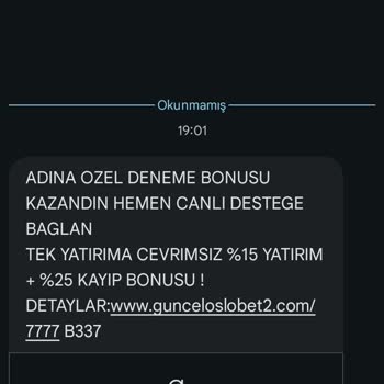 Üye Olmadığım Halde Oslobet'ten Reklam SMS'leri