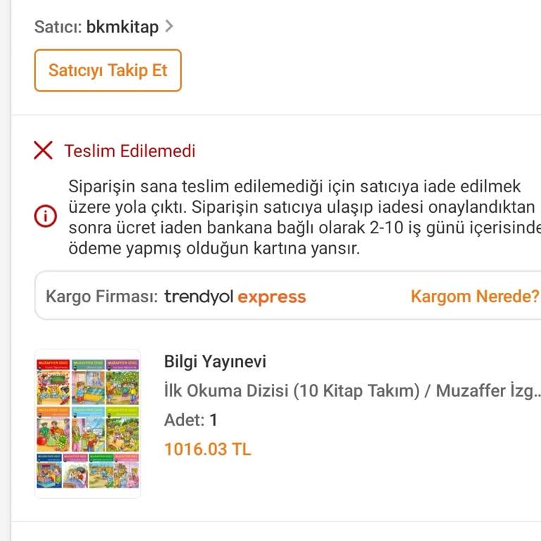 Trendyol Express Teslimatı Gelmedi, Müşteri Hizmetleri Yanıt Vermedi