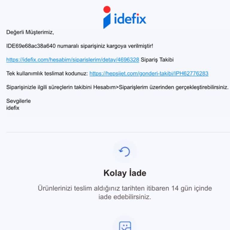 İdefix'ten Gelen Minoxil Sprey Gönderilmedi, Ücret İadesi Yapılmadı