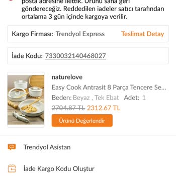 Trendyol'da Silikon Kısımların Renk Değişimi Ve Satıcının İade Reddi