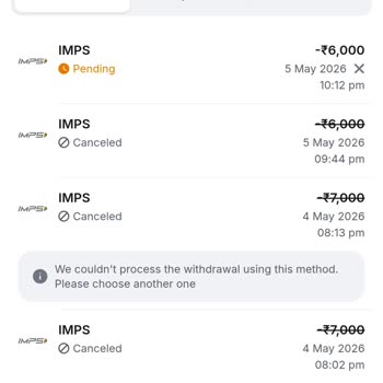 1win Withdrawal to HDFC Bank Is Still Pending