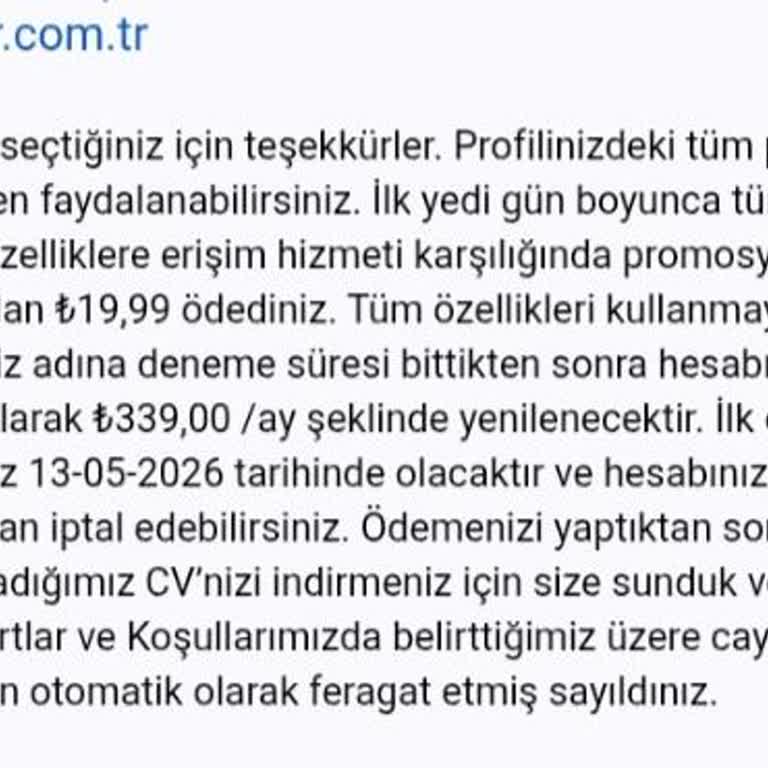 Üyelik İptali Sonrası Yetkisiz 339 TL Çekim Ve İade Talebi