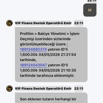 Casinowon Sitesinde 10.000 TL Yatırımın Hesaba Geçmemesi Ve Destek Eksikliği
