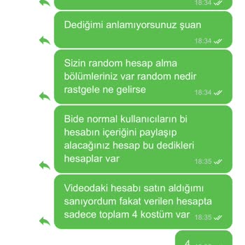Yanıltıcı PUBG Hesap Satışı Ve İade İsteği