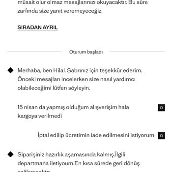 Siparişimin 25 Gün Boyunca Hazırlanıyor Durumu Ve Müşteri Hizmetlerinden Cevapsızlık