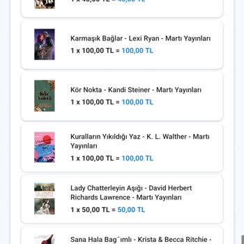Siparişimde Eksik Kitaplar Geri Dönüş Yok, Acil İade Talebi