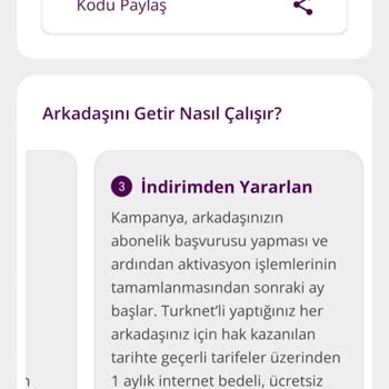 Referans Kampanyasındaki Ücretsiz Kullanım Hakkı Tanımlanmadı