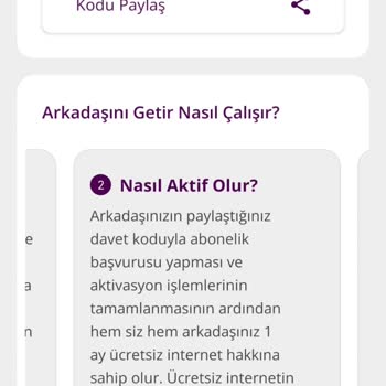 Referans Kampanyasındaki Ücretsiz Kullanım Hakkı Tanımlanmadı