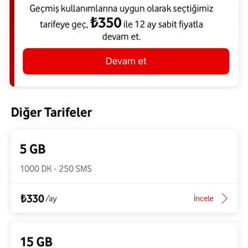 İki Hat İçin Farklı Tarife Seçenekleri Sunulmaması Ve Adil Çözüm Talebi