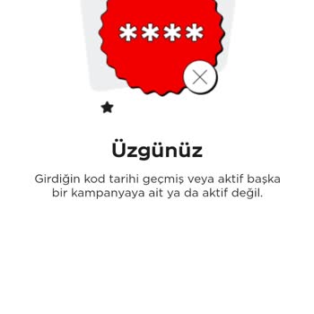 Daha Daha Uygulamasında Geçerli Kapak Kodları Süre Aşımı Hatası