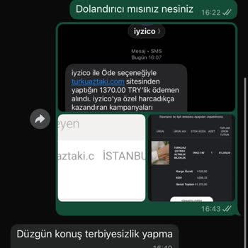 Turkuaz Takı (Trabzon) Sipariş Görünmüyor, İade Gelmedi Ve Kötü Üslup Yaşadım
