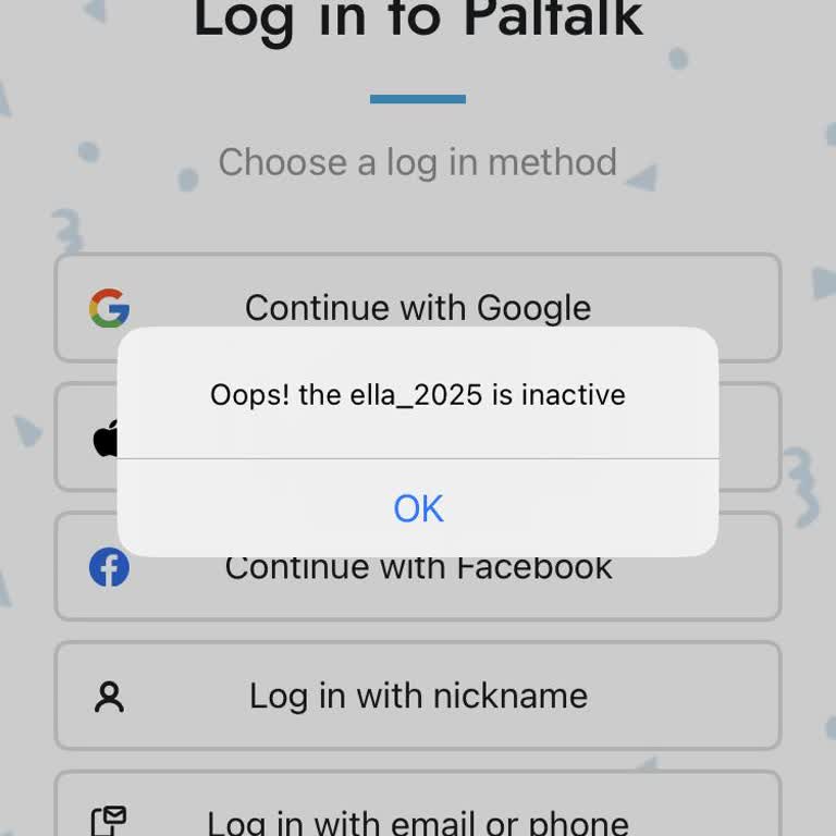 Paltalk Suddenly Marked My Account as Inactive