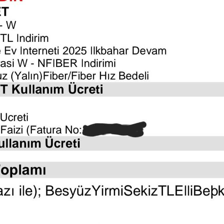 Vodafone Ev İnterneti Faturasındaki Gizli Ve Açıklanmayan Ücretler