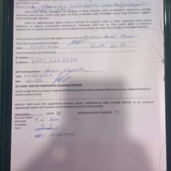 Hastane Odasındaki Temizlik ve Gürültü Şikayetleri