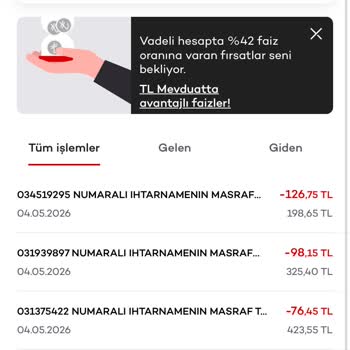 Hesabımdan Açıklanmayan Üç İhtarname Kesintisi Ve 301,35 TL Geri İadesi Talebi