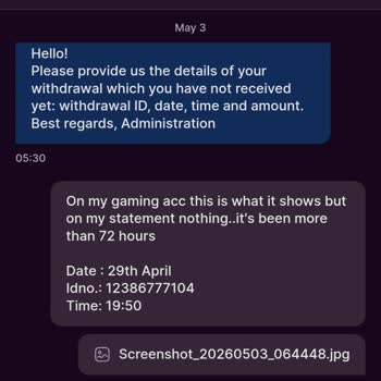 Baterybet Withdrawal Marked Processed but Money Never Arrived