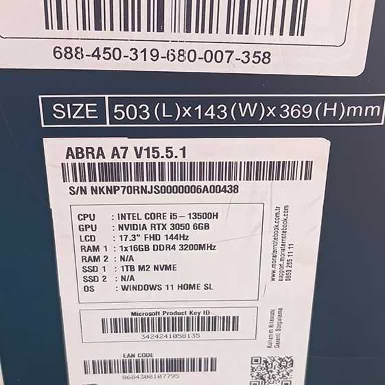 Teknosa RTX 3050 6 GB Yazılı Notebookta 4 GB Kart Ve %38 Batarya Aşınması Nedeniyle İade Talebi