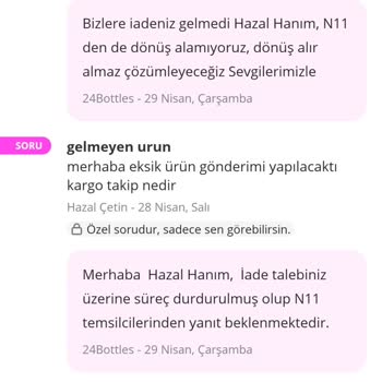 Eksik Gönderilen Termos Ve Uzayan İade Süreci