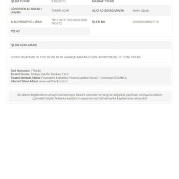 Ödenen Çamaşır Makinesi Ücreti Teslim Edilmedi Ve Site Bilgileri Yanıltıcı