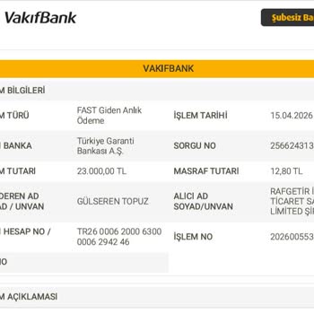 Rafgetir'den 23.000 TL Ödeyip Ürün Gönderilmedi Ve İade Yapılmadı