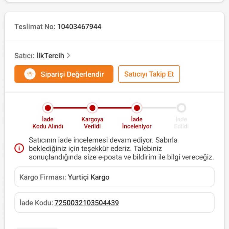 İade İşlemi Uzun Süre İncelemede Kalınca Müşteri Mağdur Oldu