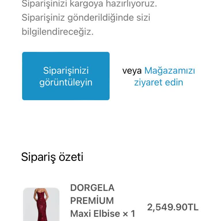Bellanova'dan Teslim Edilmeyen Sipariş Ve İade Reddi